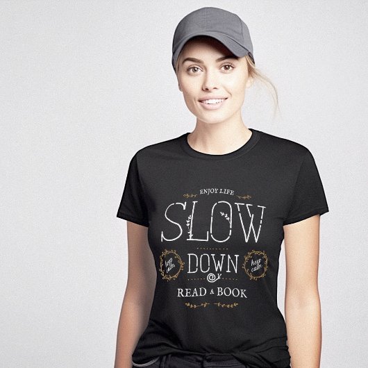 Lees een boek Happy Slow Life T-shirt