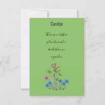 Lees een boek in een tuin, gepersonaliseerd boekme