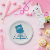 Lees een boek Kanji Japanse tekst Papieren Bordje (Feest)