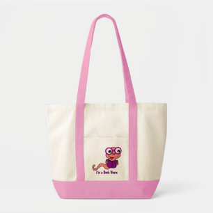 Lees een boekmaand: Ik ben een boekenworm Tote Bag