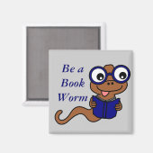 Lees een boekmaand: Word een boekenworm Magneet (Voorkant / Achterkant)