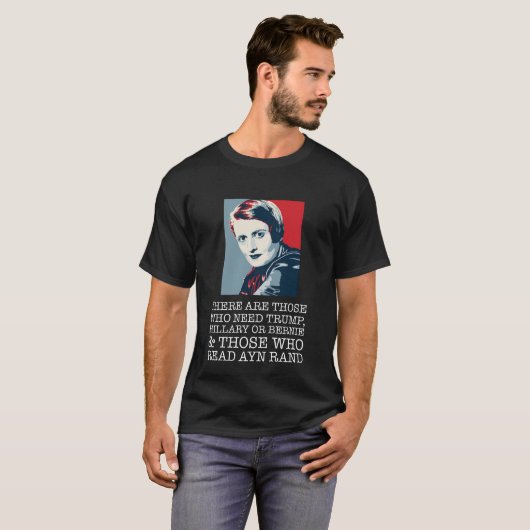 lees een rand libertarian t-shirt (Voorkant volledig)