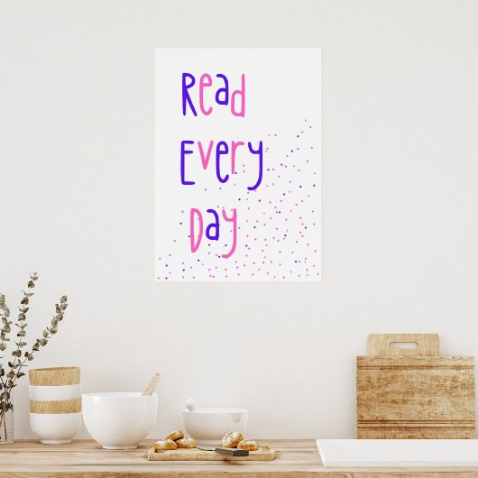 Lees elke dag Poster (Keuken)