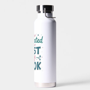 Lees en blijf gehydrateerd waterfles