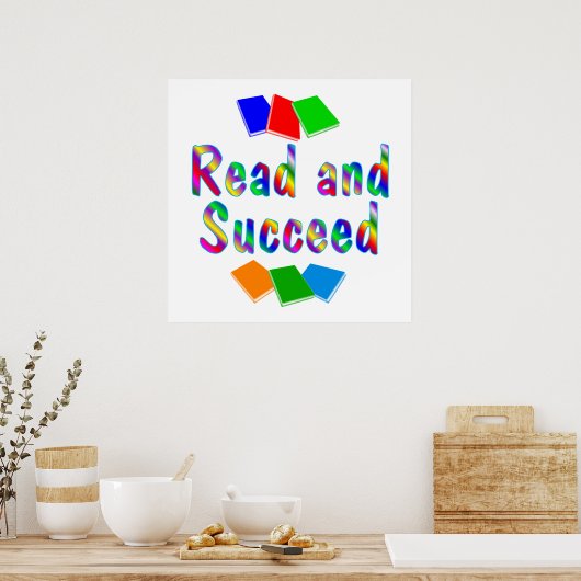 Lees en geslaagd poster (Keuken)