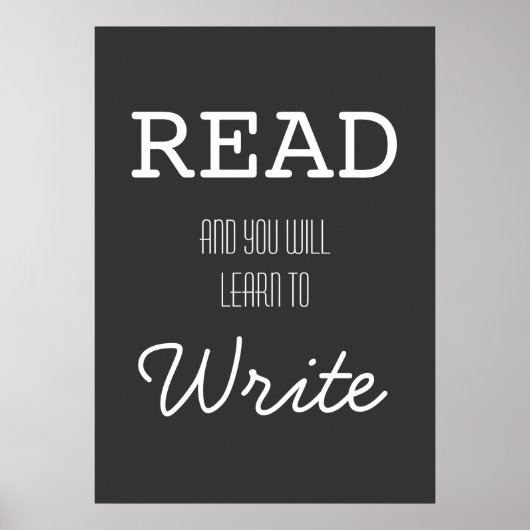 Lees en je leert Poster schrijven (Voorkant)