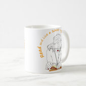 Lees en leef een 1000 droom koffiemok (Voorkant rechts)