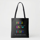 Lees en leer tote bag (Voorkant)