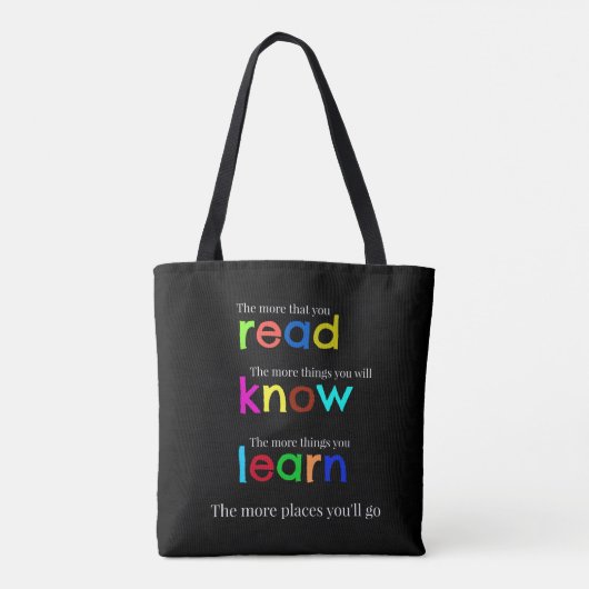 Lees en leer tote bag (Achterkant)
