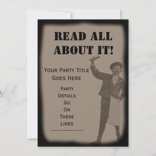 LEES ER ALLEMAAL OVER! Krantenkopgroep Uitnodiging (Voorkant)