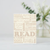 Lees er alles over! briefkaart (Staand voorkant)