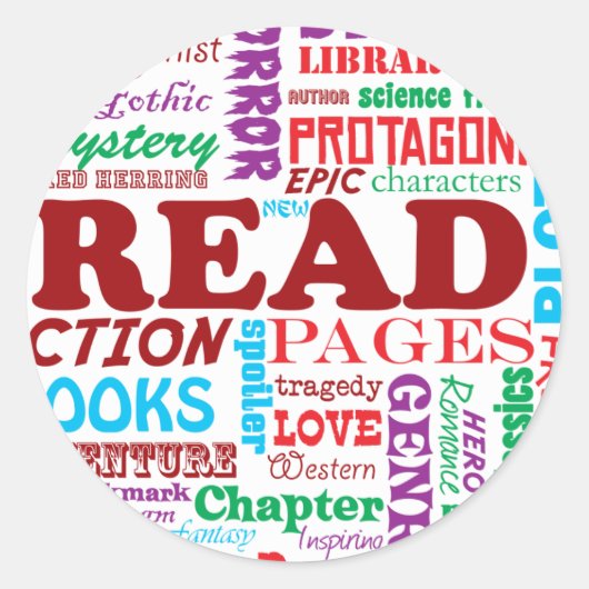 Lees er alles over! ronde sticker (Voorkant)