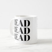 lees gelezen gelezen mok | Kute Book Lover Slogan  (Voorkant links)