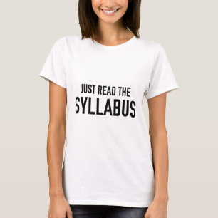 Lees gewoon de Syllabus T-shirt