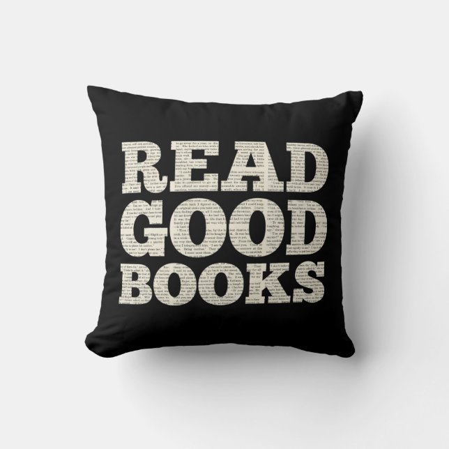 Lees Good Books Pillow, homeschool, terug naar sch Kussen (Voorkant)