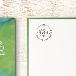Lees het artikel Love it Return it Heart Script Bo Zelfinktende Stempel