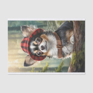Lees het avontuur Chihuahua, Camping Canine Tissuepapier