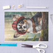 Lees het avontuur Chihuahua, Camping Canine Tissuepapier (Craft)