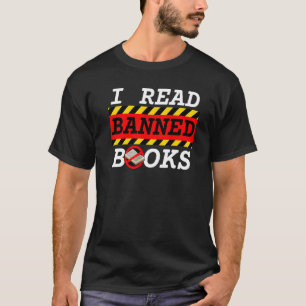 Lees het boek over verboden boeken tegen censuur i t-shirt