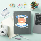 Lees het boek Pawsome Funny Cat Cartoon Sticker (iPad Cover)