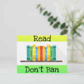 Lees het Briefkaart niet verbieden (Staand voorkant)