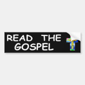 Lees het evangelie bumpersticker (Voorkant)