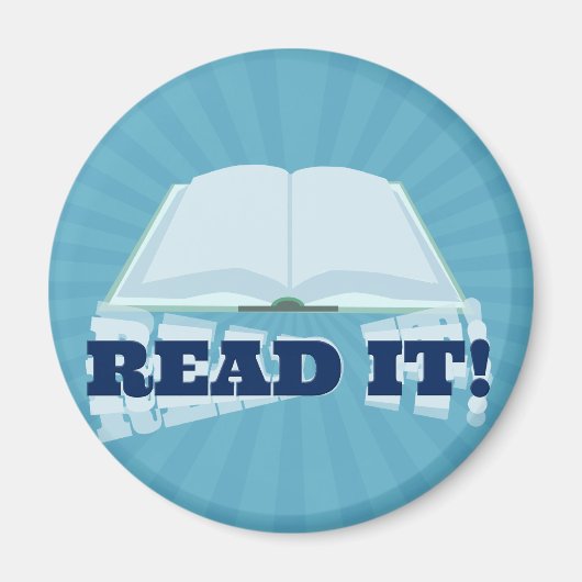 Lees het Go Promotie Uw Boek hier Magneet (Voorkant)