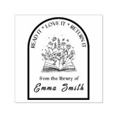 "Lees het, hou ervan, retourneer het - aangepaste Zelfinktende Stempel (Design)