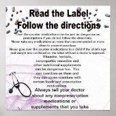 Lees het label en volg de instructies op poster (Voorkant)