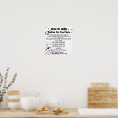 Lees het label en volg de instructies op poster (Keuken)