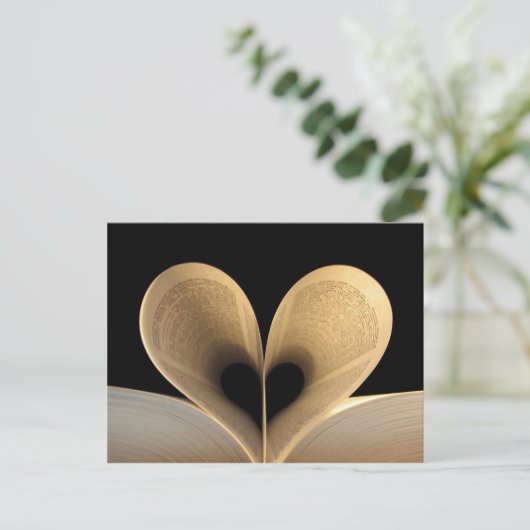 Lees het liefdesboek briefkaart (Staand voorkant)