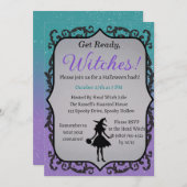 Lees het maar, heksen! Halloweenfeest Kaart (Voorkant / Achterkant)