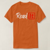 Lees het t-shirt (Design voorkant)