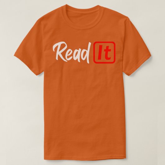 Lees het t-shirt (Design voorkant)