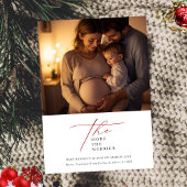 Lees hoe meer de Merrier-foto zwangerschap Kerstmi Feestdagenkaart