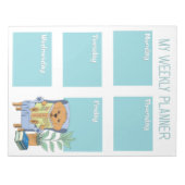 Lees hond kind wekelijkse planner notitieblok (Voorkant)