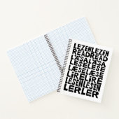 Lees in 8 Talen Lino Print Spiral Notitieboek (Binnen)
