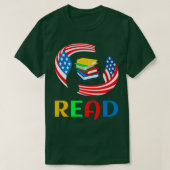 Lees in heel Amerika T-shirt (Design voorkant)