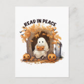 Lees in Peace Book Ghost Briefkaart (Voorkant)