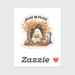Lees in vrede Boo Geest Sticker