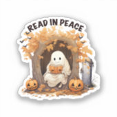 Lees in vrede Boo Geest Sticker (Voorkant)