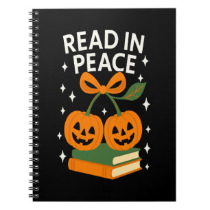 Lees in vrede Grappig Halloween-boek Notitieboek