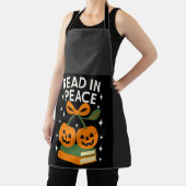 Lees in vrede grappig Halloween-boek Schort (Insitu)