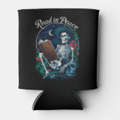 Lees in Vrede Skeleton Leesboek Lover Bookish Blikjeskoeler (Voorkant)