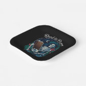 Lees in Vrede Skeleton Leesboek Lover Bookish Papieren Bordje (Gebogen)