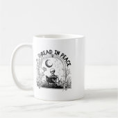 Lees in Vrede Spooky Teacher Skeleton Lees boek Ha Koffiemok (Links)