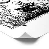 Lees in Vrede Spooky Teacher Skeleton Lees boek Ha Poster (Hoek)