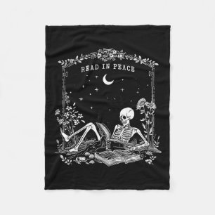 Lees in Vrede Spooky Teacher Skeleton Trick Teach Fleece Deken