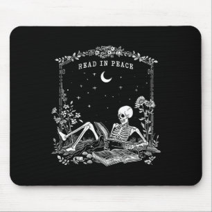 Lees in Vrede Spooky Teacher Skeleton Trick Teach Muismat