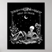 Lees in Vrede Spooky Teacher Skeleton Trick Teach Poster (Voorkant)